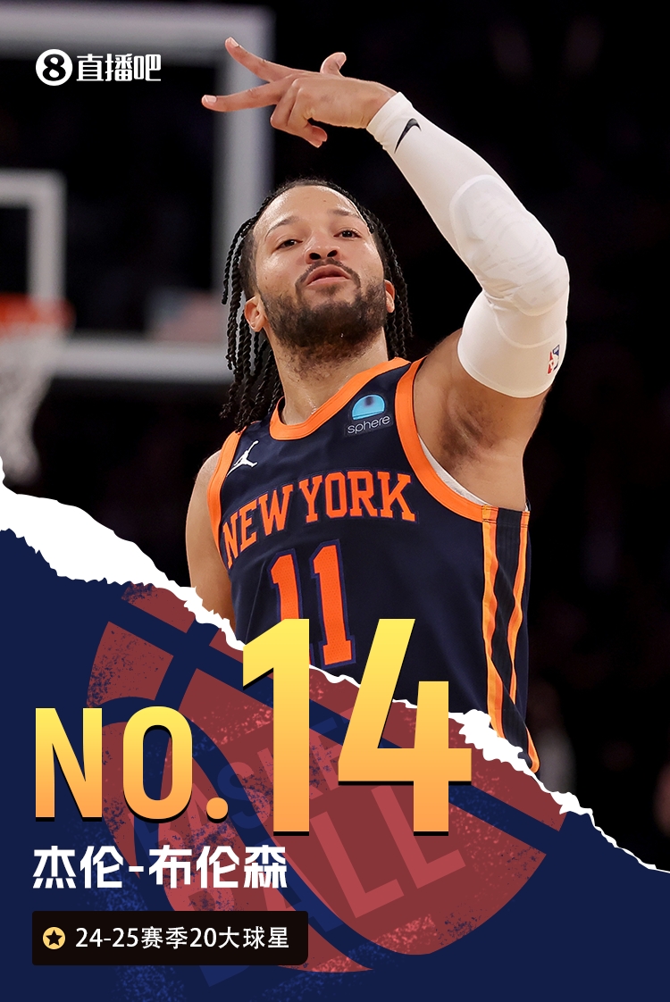 NBA新赛季20大球星之No.14：布伦森